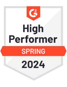 G2 High Performer Spring 2024 Badge