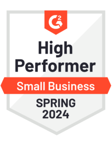 G2 Small Business High Performer Spring 2024 Badge